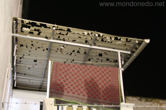 Terraza destrozada