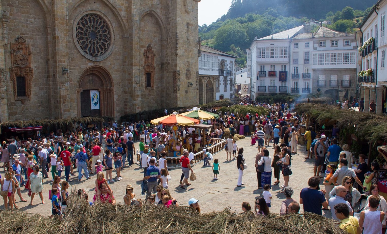 Praza da Catedral durante el Mercado Medieval