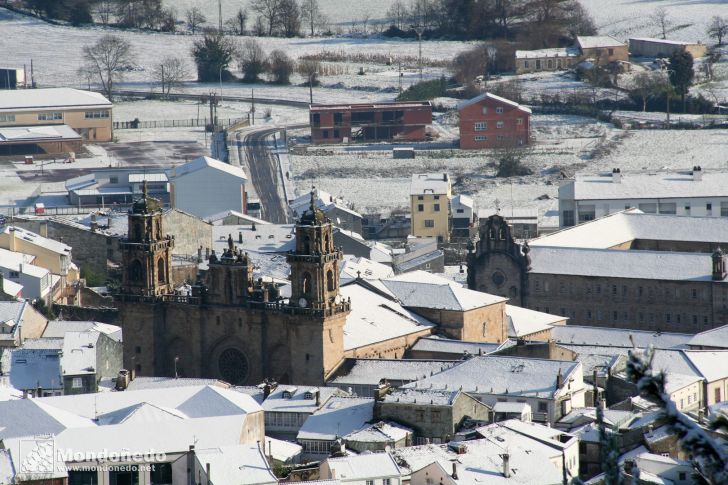 Nieve en Mondoñedo
La Catedral desde el mirador
